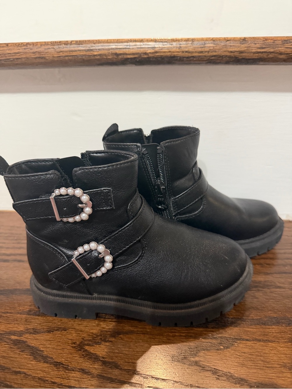 Cat & Jack Toddler Black Boots - Size 10